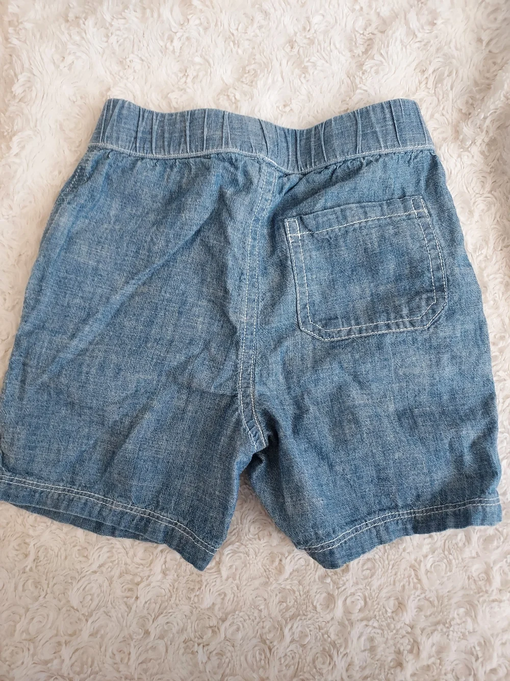 Ralph Lauren Light Heathered Blue Baby Cotton Shorts 24mo Preppy Summer Spring